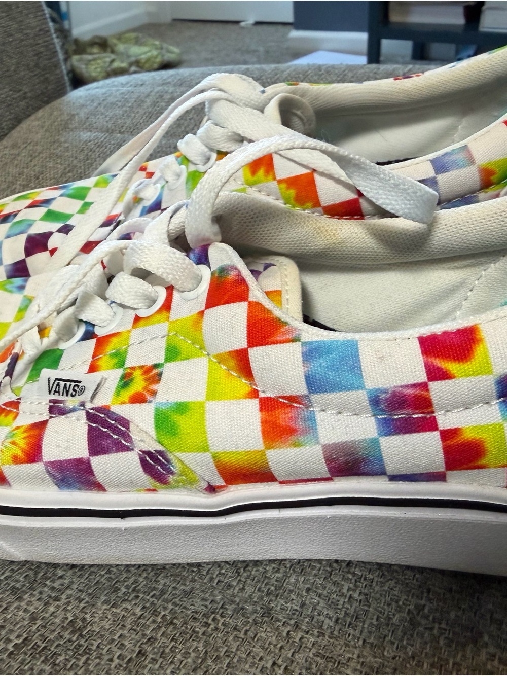 Vans Women’s Checkerboard Comfy Cush Shoes Size 8.5 - Picture 2 of 5